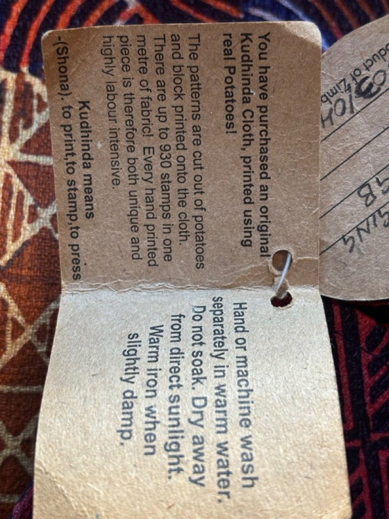 Image 1 of Wancloth africano Kudhinda Zimbabwe 135 cm x 300 cm.