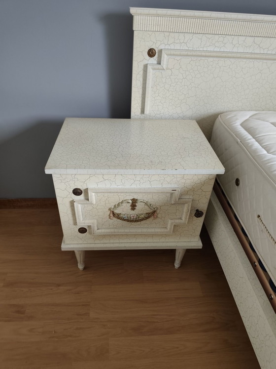 Vintage full 60s bedroom, Metal, Wood, Creme (photo 3 of 15)