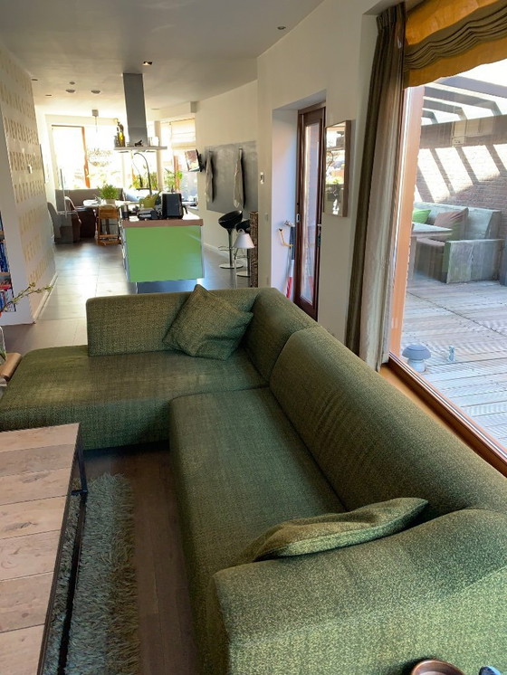 Image 1 of Leolux Faya Lobi sofa with matching footstool/sidetable (100x40x40), from first owner