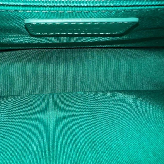 Image 1 of Chanel Caviar 25CM 2017 Urban Handle Quilted Grained Calfskin Green Blue Silver Hardware Series 23