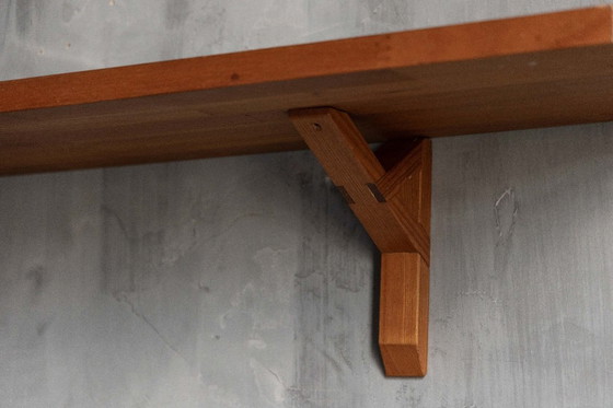 Image 1 of Custom Wall Console and Shelf by Pierre Chapo, France, 1970s