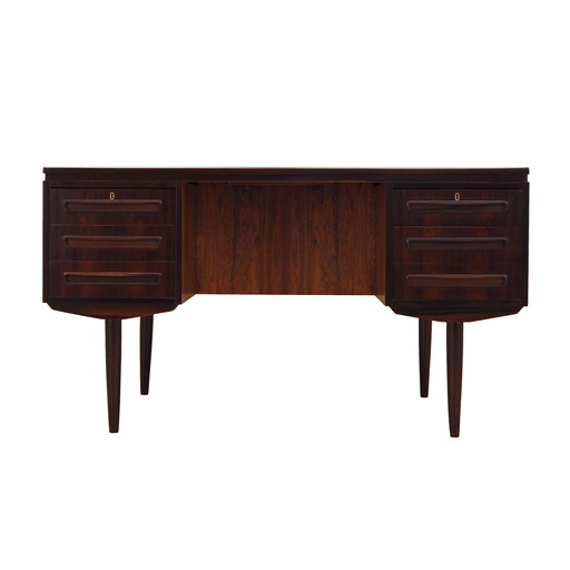 Rosewood Desk, Danish Design, 1960s, Designer: J. Svenstrup