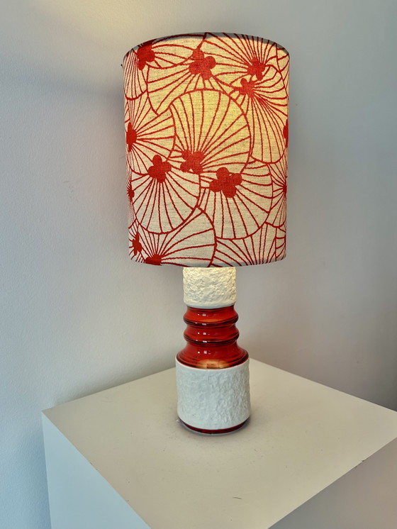 Image 1 of Draadloze tafellamp gemaakt van een vintage KPM-vaas - geschikt voor balkons