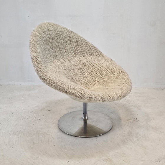 Image 1 of Vintage Globe fauteuil met voetenbankje van Pierre Paulin voor Artifort, 1970