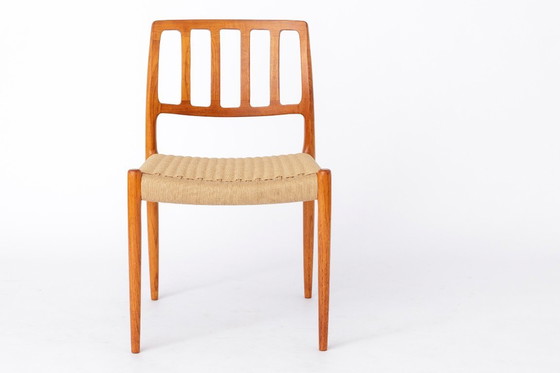 Image 1 of Set di 6 sedie Niels Otto Møller Model 83 - Sedie da pranzo danesi in teak, 1974 | Design moderno di metà secolo