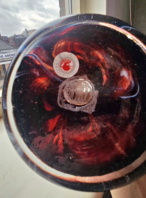 Image 1 of Harzkristall design art glass – organic flame sculpture – hand-blown