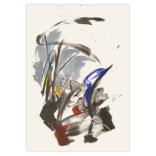 Jean MIOTTE Komposition abstraite Eine Lithographie 1990