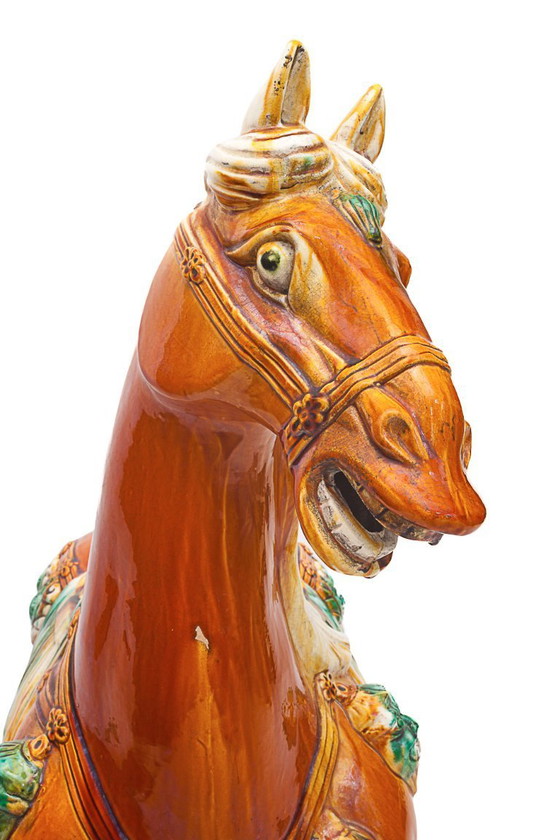 Image 1 of Caballo de cerámica chino de gran tamaño