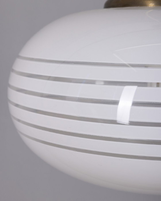 Image 1 of Vintage 1960s chandelier in metal and Murano glass, Italian design