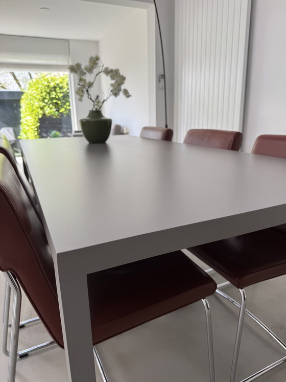 Image 1 of Tavolo da pranzo Metaform K1 in ceramica, colore 817 grigio topo