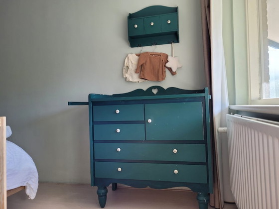 Image 1 of Comò vintage + mobiletto da parete