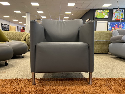 Nieuw Gelderland 6772 Fauteuil grijs leer