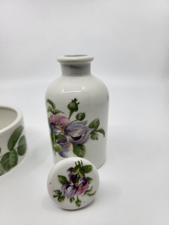 Image 1 of Juego de baño de porcelana de París, Francia, 1950 (juego de 3 piezas)