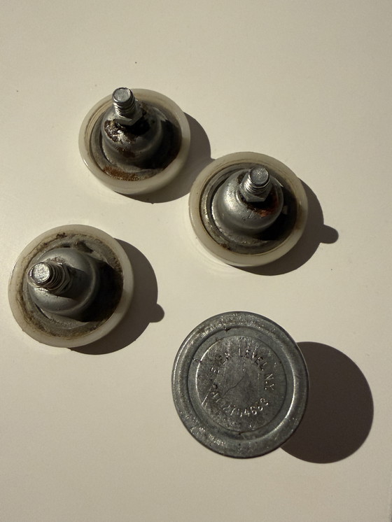 Image 1 of Vintage Herman Miller “Pedestal Extension Table” – Fehlbaum Production (1950s – Rare Chrome Base Edition)