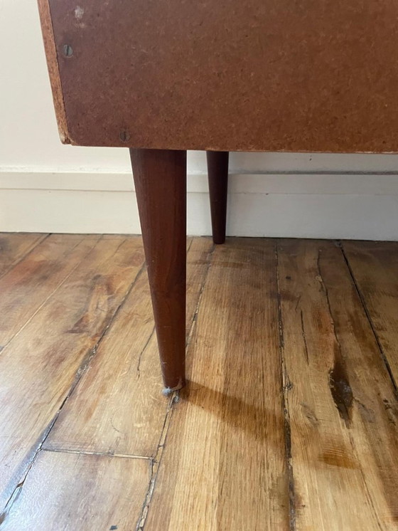 Image 1 of Vintage Scandinavische teakhouten ladekast met 4 laden