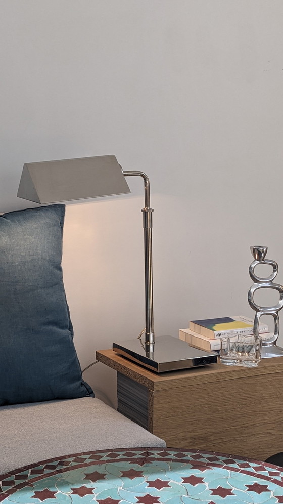 Image 1 of Ralph Lauren Agatha O'Bankers Desk Lamp Extendable Chrome