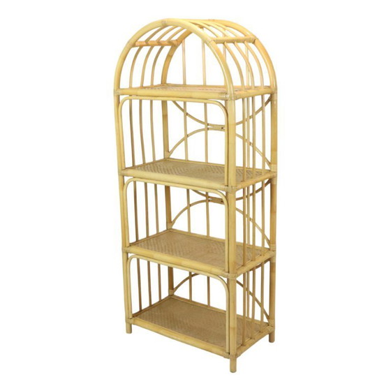 Image 1 of Rattan Rack Bookcase Boho Style