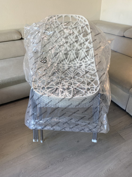 Sedie da pranzo di design bianche - Crassevig Nett (Ton Haas) / Set – Chrome, Plastic (photo 7 of 7)