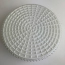 Vintage Round Opaline Wall Sconce