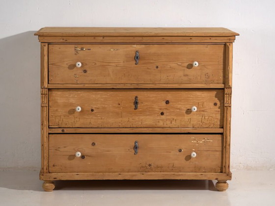 Commode ancienne à trois tiroirs (c.1920) #36 – Rustic (photo 24 of 40)