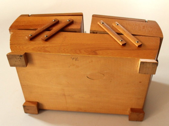 Image 1 of Kleiner Nähkasten 50er/60er Jahre aufklappbar - Vintage