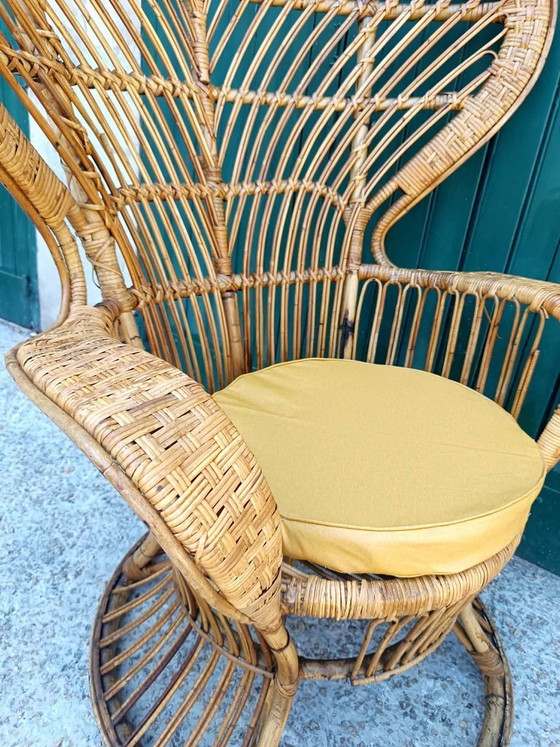 Emmanuelle fauteuil in rotan van Gio Ponti, Italië 1960 – Rattan (photo 12 of 12)