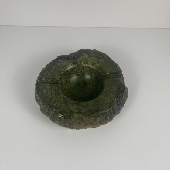 Image 1 of Impressive green alabaster ashtray, Italy, 1970