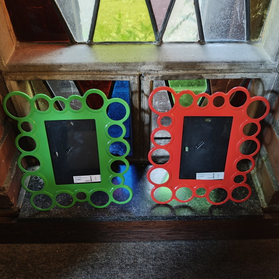 Image 1 of IKEA OLSBO Photo Frames Set of 2 – Red & Green – Ola Wihlborg 1999