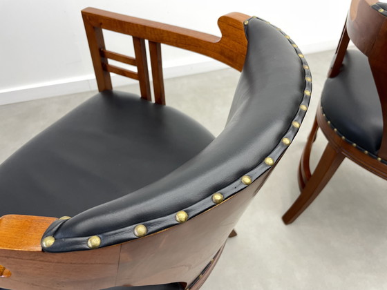 Image 1 of Set van 2 Luxe Art Nouveau Fauteuils / Stoelen