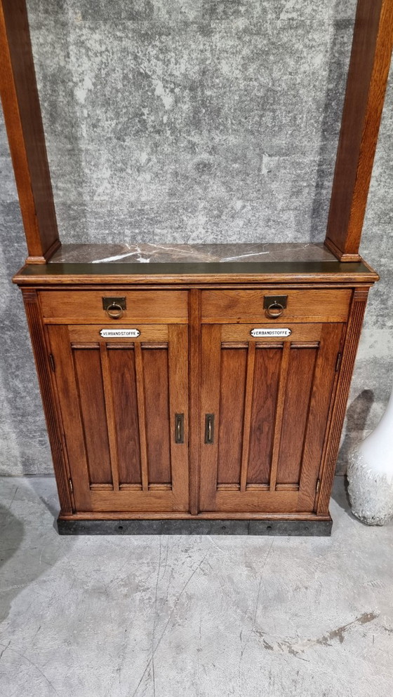 Image 1 of Apothecary Cabinet Drawers Antique Pharmacy Cabinet