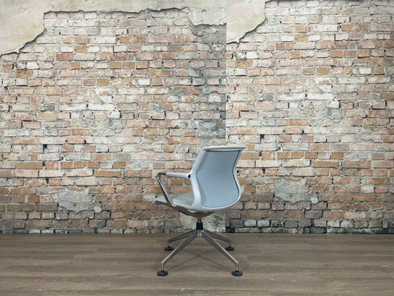 Vitra Unix Chair – White fabric | Antonio Citterio – Swivel chairs, Plastic, Textile (photo 5 of 15)