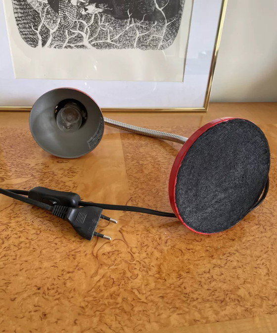 Image 1 of Lampada da scrivania in metallo rosso Mathias