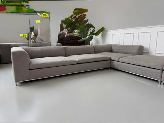 Image 1 of B&B Italia Michel Designer Sofa Couch Grau Stoff Ecksofa