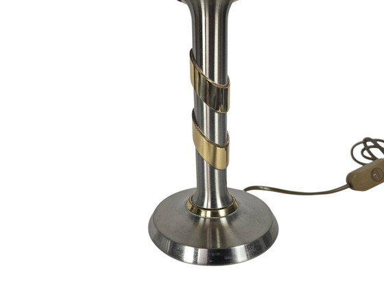 Image 1 of B + M Leuchten – Hollywood Regency Stil – Westdeutschland – Messing – Stahl – 80er Jahre