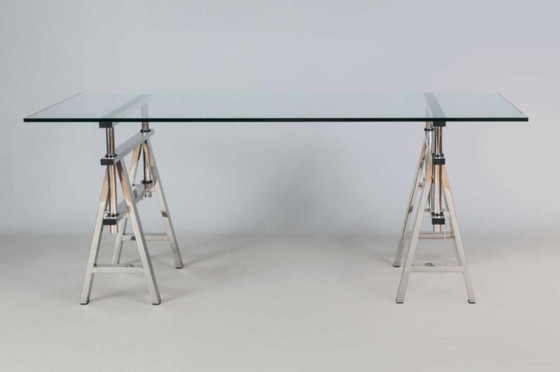 Eichholtz Desk Shaker – Escritorios, Vidrio, Cromo (photo 2 of 6)
