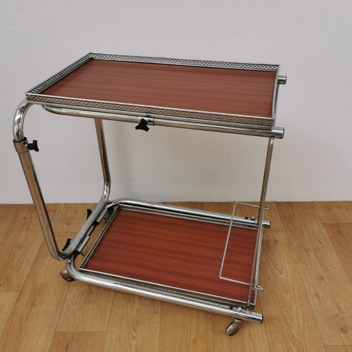 Vintage bar cart drinks cart butler cart trolley serving cart