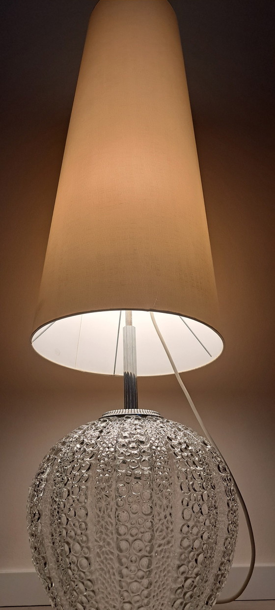 Image 1 of Floor lamp made of bubble glass by Hustadt, Germany, 1960s