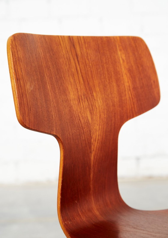 Arne Jacobsen 3103 Hammer Chair voor Fritz Hansen | Set van vier – Eetkamerstoelen, Wood (photo 14 of 20)
