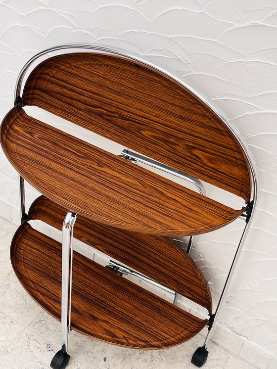 Image 1 of Oval folding sideboard