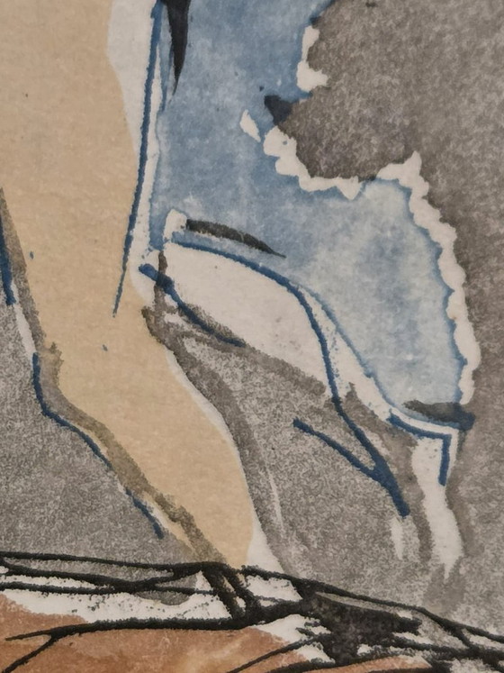 Image 1 of Orfeo Tamburi, "Zonder titel." Kleurenets. Gesigneerd en genummerd in potlood (Exemplaar 91/100) op de voorzijde.