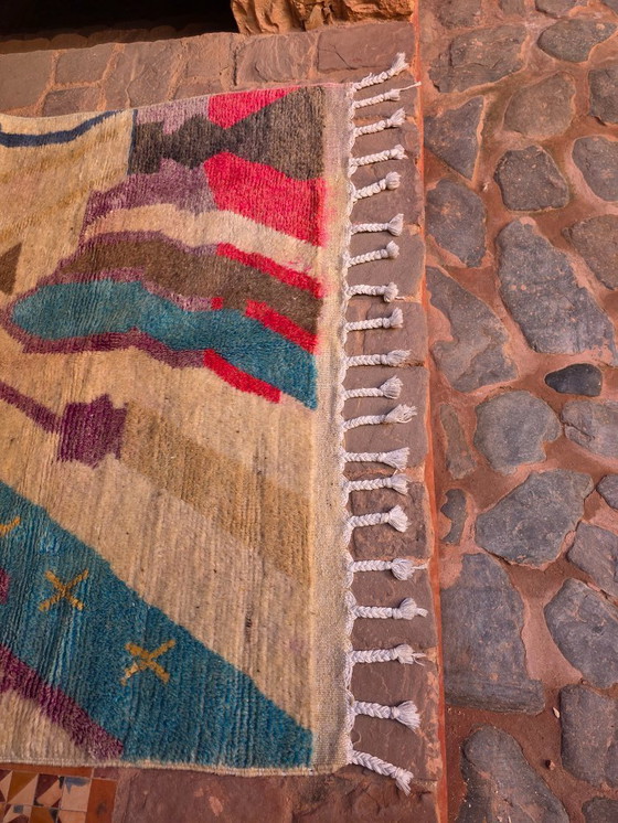 Image 1 of Alfombra Boujaad marroquí abstracta 250 x 150 cm