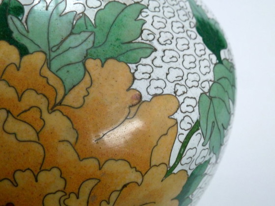 Image 1 of Vaso cinese in smalto cloisonné