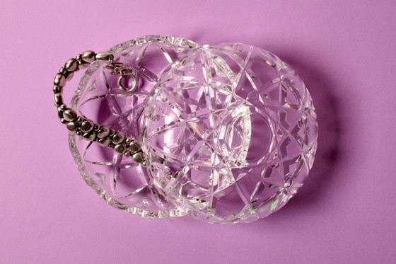 Image 1 of Porta caramelle in cristallo al piombo di metà secolo: bomboniera Courtenay Royal Rock