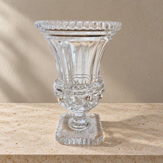 Kristallvase signiert Art Vannes France – Medici-Form – 28 cm – Vasen, Crystal (photo 2 of 12)