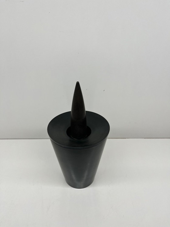 Image 1 of Joe Cactus Aschenbecher von Philippe Starck für Alessi, schwarzes Bakelit, Sammlerdesign