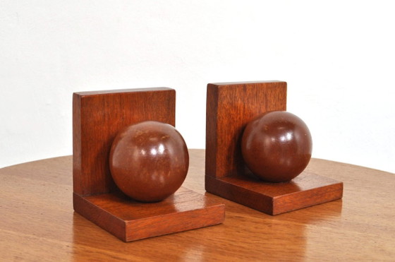 Sujetalibros Art Déco Bauhaus de Roble, años 30 – Objetos decorativos, Wood (photo 5 of 8)