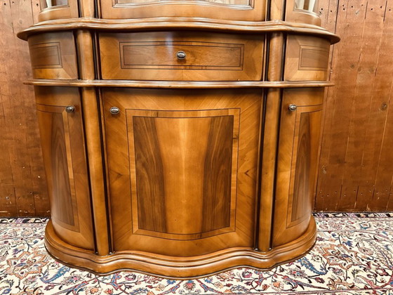 Klassische Jugendstil Anrichte – Vitrine, Glas, Metall (photo 12 of 16)