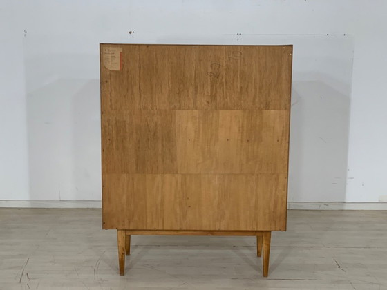 Image 1 of Mid century highboard cabinet display case vintage