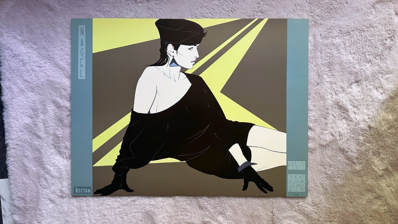 Patrick Nagel 80s poster art print lithograph Isetan Japan | €115