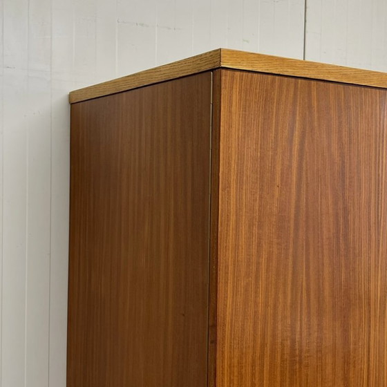 Image 1 of Vintage midcentury sixties wardrobe, detachable hanging and shelving.